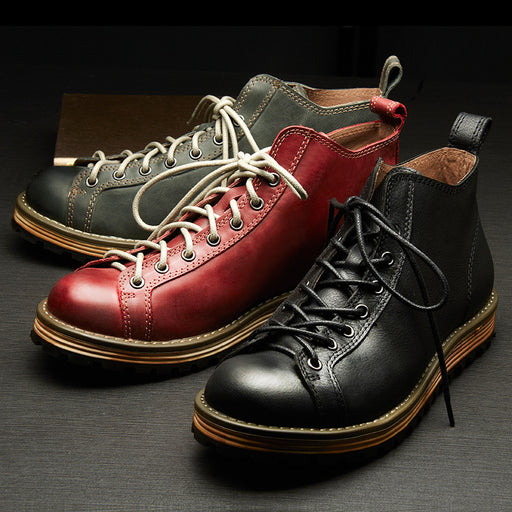 Men's Vintage Leather Big Toe Martin Boots