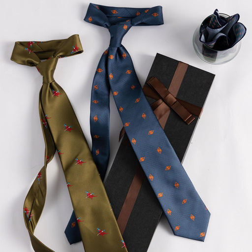 Business Wedding Matching Silk Lined Jacquard Tie