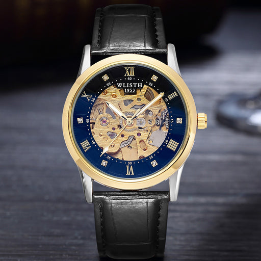 Business Men's Automatic Mechanical Watch Stainless Steel Waterproof