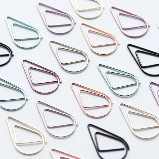 10pcs/pack Cute Kawaii Korean Metal Paper Clip Gold Silver Black Green Color Bookmark Stationery Office Accessory School Supply