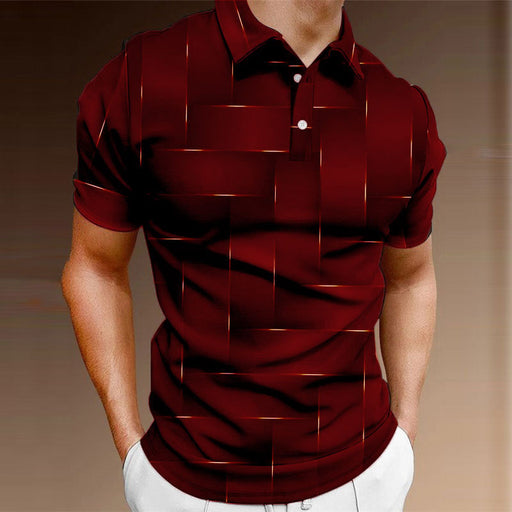 Digital Printing Design Simple Short-sleeved Polo Shirt