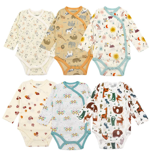 0-24 Months Baby Bodysuit Long Sleeve Printed Autumn Spring Newborn Onesie Infant Boys Clothes Baby Girl Newborn Clothing