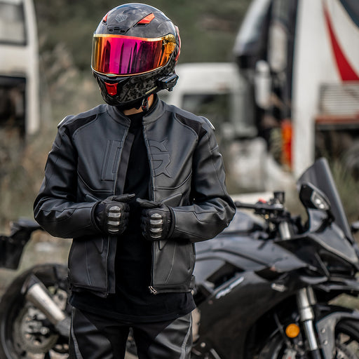 Wind-proof Motorcycle Leather Pants Suit For Men And Women