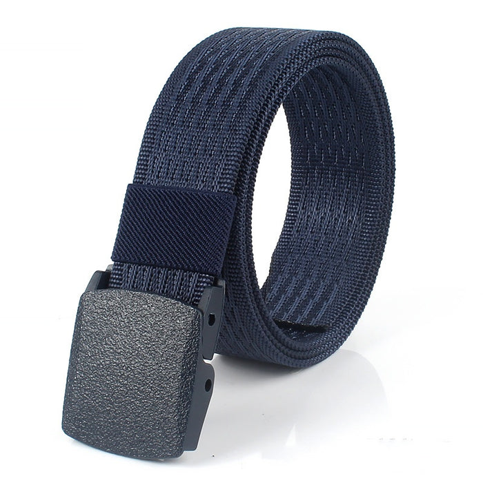 Men's And Women's Canvas Belt Metal-free Smooth Buckle Tactical Belt