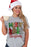 Gray Merry Christmas Tree Print Crew Neck Graphic Tee