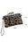 Chestnut Leopard Print Wrist Strap Zipped Wallet