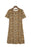 Casual Short Sleeve A-Line Crewneck Leopard Print Dress