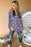 Multicolor Boho Floral Print V-Neck Long Sleeve Blouse