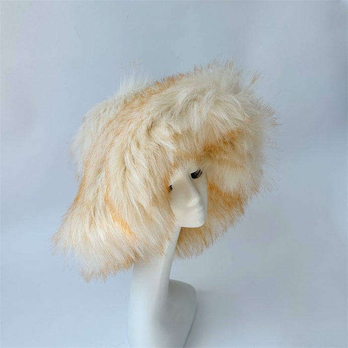 Warm Environmental Protection Fur Raccoon Fur Thickened Autumn And Winter Personalized Punk Hat