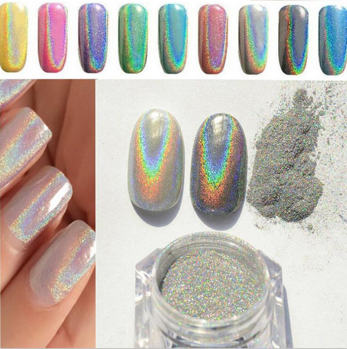 Nail Rainbow Powder Laser Mirror Powder