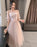 Pink Bridesmaid Dress New Summer Fairy Temperament Korean Wedding Sisters Dress