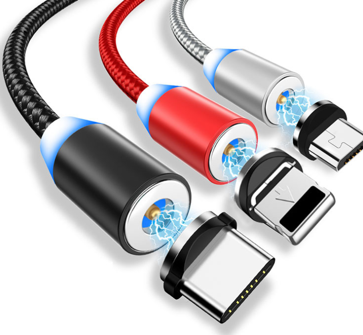 Compatible with Apple , YBD 1m magnetic LED charging cable