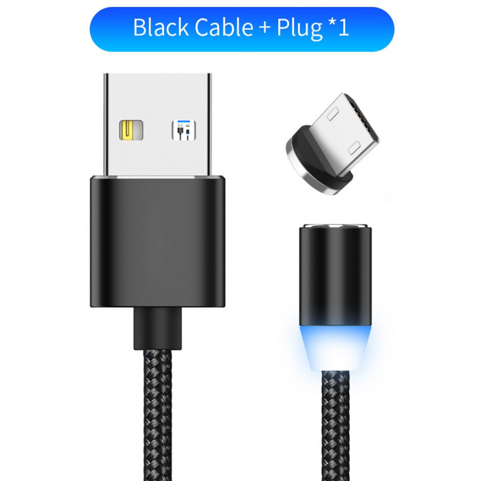 Compatible with Apple , YBD 1m magnetic LED charging cable