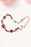 Fiery Red Valentine Heart Shape Gem Bracelet