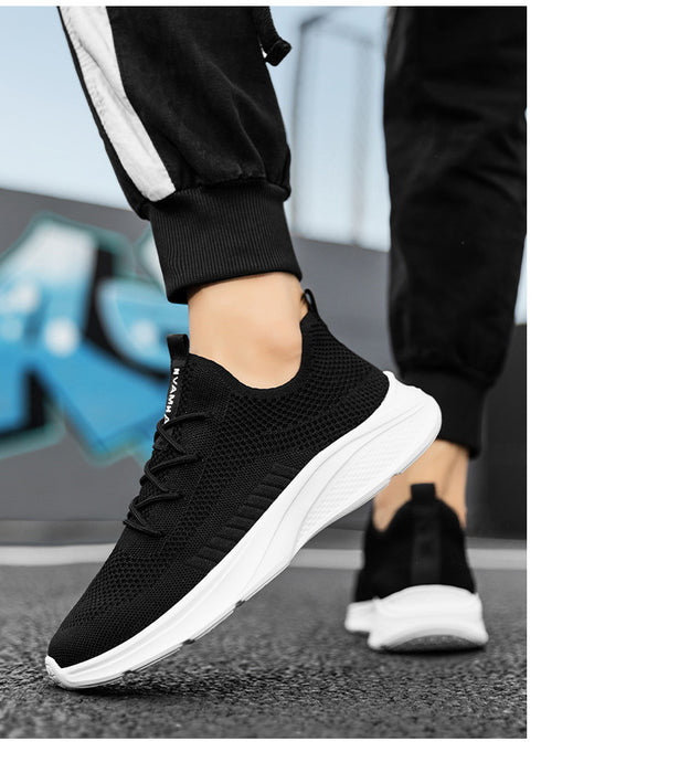 Breathable White Mesh Men's Casual Sneaker