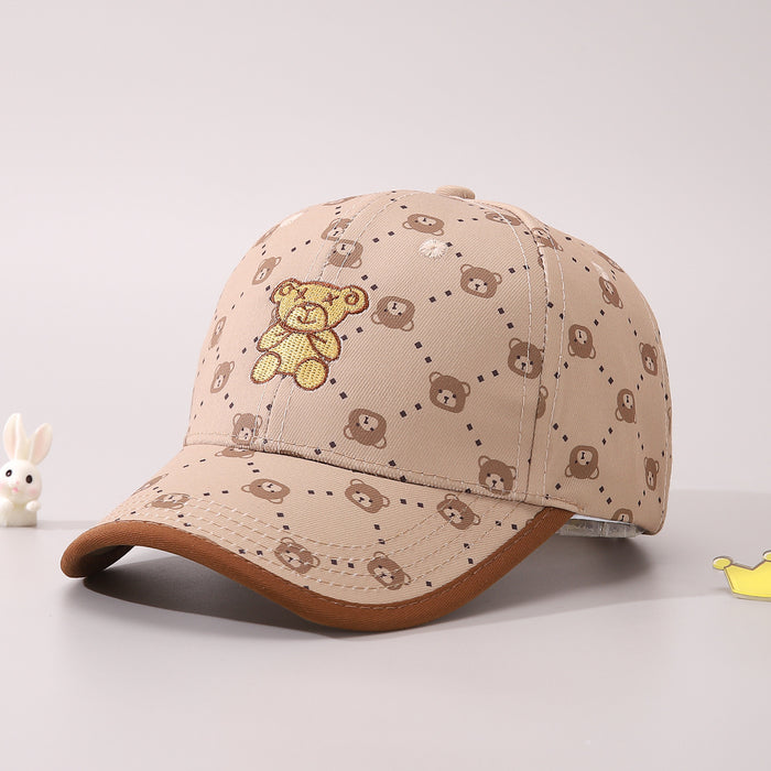 Children's Bear Sun Protection With Peaked Cap