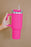 Red 304 Stainless Steel Insulated Tumbler Mug With Straw