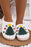 White Fuzzy Christmas Tree Pattern Home Slippers