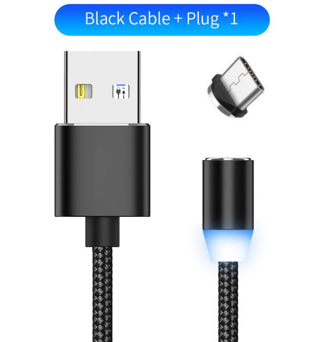 Compatible with Apple , YBD 1m magnetic LED charging cable