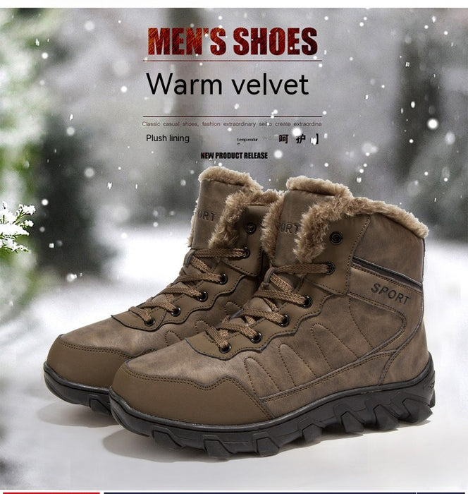 Men's Non-slip Thickening Thermal Travel Snow Boots