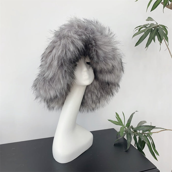 Warm Environmental Protection Fur Raccoon Fur Thickened Autumn And Winter Personalized Punk Hat