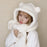 Cute Bear Hat Scarf Integrated Women's Autumn And Winter Plush Thickened Hat Scarf Integrated Three-piece Suit