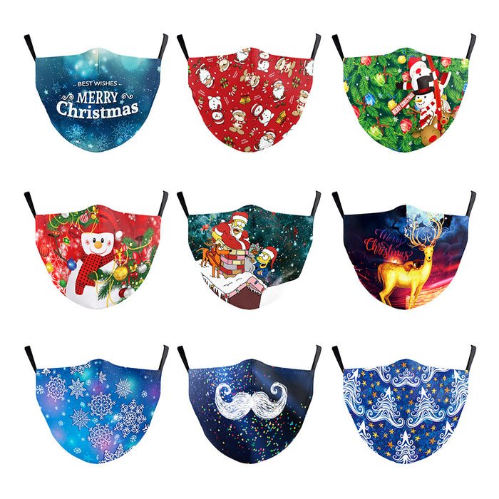 Christmas Starry Sky Digital Printing Dust Mask