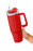 Red 304 Stainless Steel Insulated Tumbler Mug With Straw