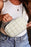 Beige Casual Puffy Quilted Crossbody Bag