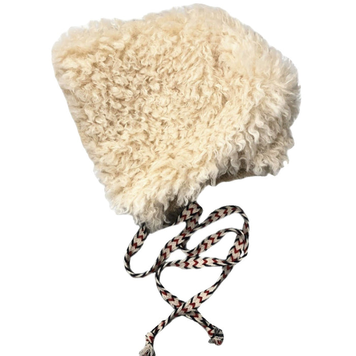 Lamb Fur Hat Japanese Cute