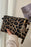 Chestnut Leopard Print Wrist Strap Zipped Wallet