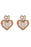 Multicolor Valentine Sequin Hearts Drop Earrings