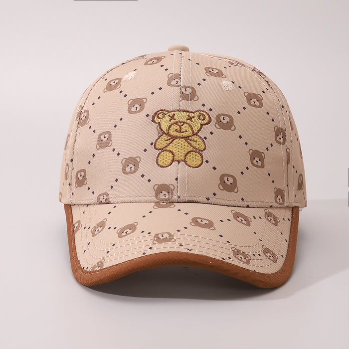 Children's Bear Sun Protection With Peaked Cap