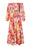 Multicolor Boho Floral Smocked Off Shoulder Puff Sleeve Maxi Dress