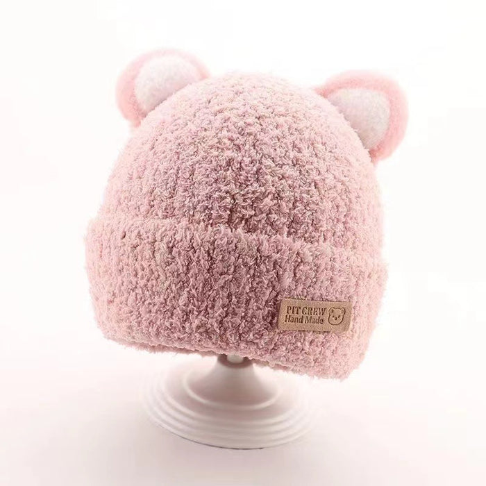 Cartoon Knitted Plush Children's Hat