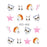 1pcs Nail Sticker Butterfly Flower Water Transfer Decal Sliders for Nail Art Decoration Tattoo Manicure Wraps Tools Tip JISTZ508