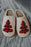 White Fuzzy Tree Pattern Christmas Fashion Home Slippers