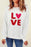 Beige LOVE Patched Graphic Valentines Sweatshirt