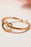 Gold Valentines Knot A Heart Adjustable Ring