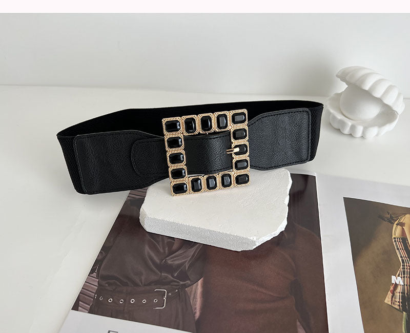 New Rhinestone Pin Buckle Belt Women