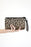 Cheetah Print Zip Closure Mini Wristlet Purse