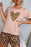 Multicolor Leopard Heart Print T Shirt & Shorts Lounge Set