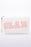 Pink Sparkle Letter Pattern Tassel Zipper Makeup Bag