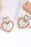 Multicolor Valentine Sequin Hearts Drop Earrings