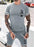 Summer Men's T-shirt And Shorts Fashion 3D Digital Print Set