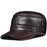 Leather Hat For Men's Warm Flat Top Ear Protection