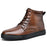 Plus Size High-top Board Shoe Men's Cowhide Casual Flat Martens Boots