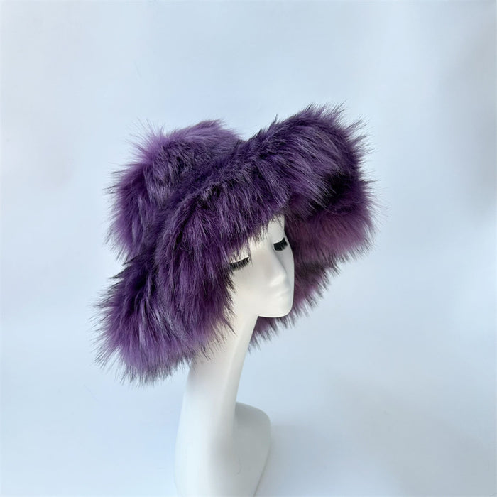 Warm Environmental Protection Fur Raccoon Fur Thickened Autumn And Winter Personalized Punk Hat