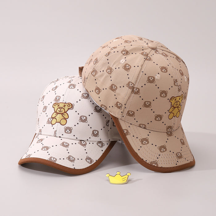 Children's Bear Sun Protection With Peaked Cap