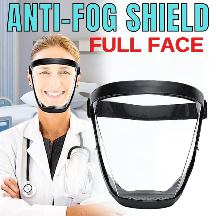 Full Face Super Protective Mask Anti-fog Shield Safety Transparent Head Cover